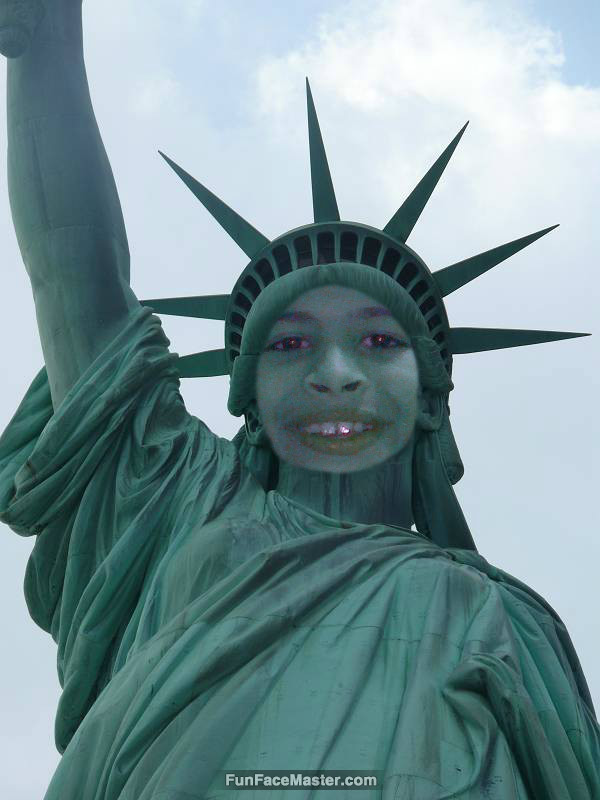 تمسال الحريه use statue liberty template put your face in fun photo