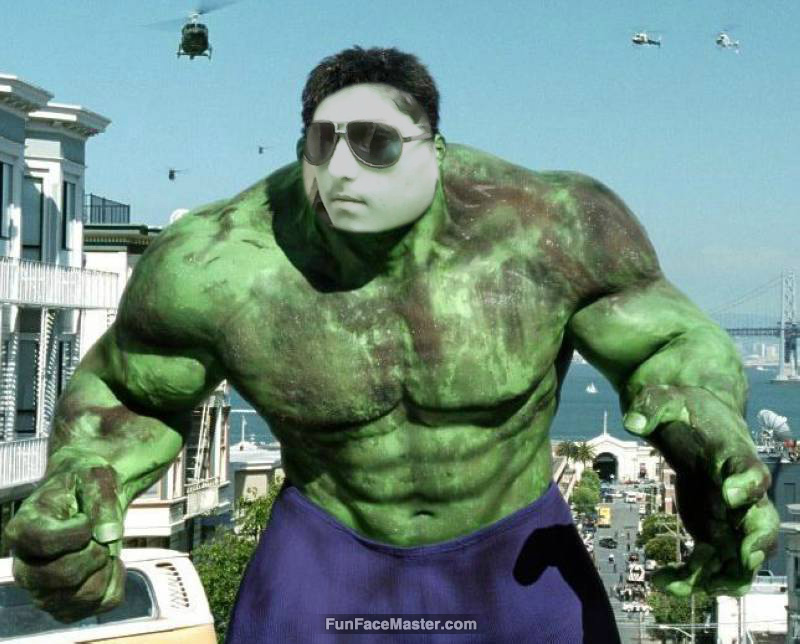 musa use the hulk template put your face in fun photo