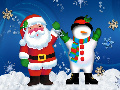 Santa Claus Snowman