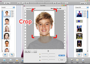 Crop and Adjust your face photo